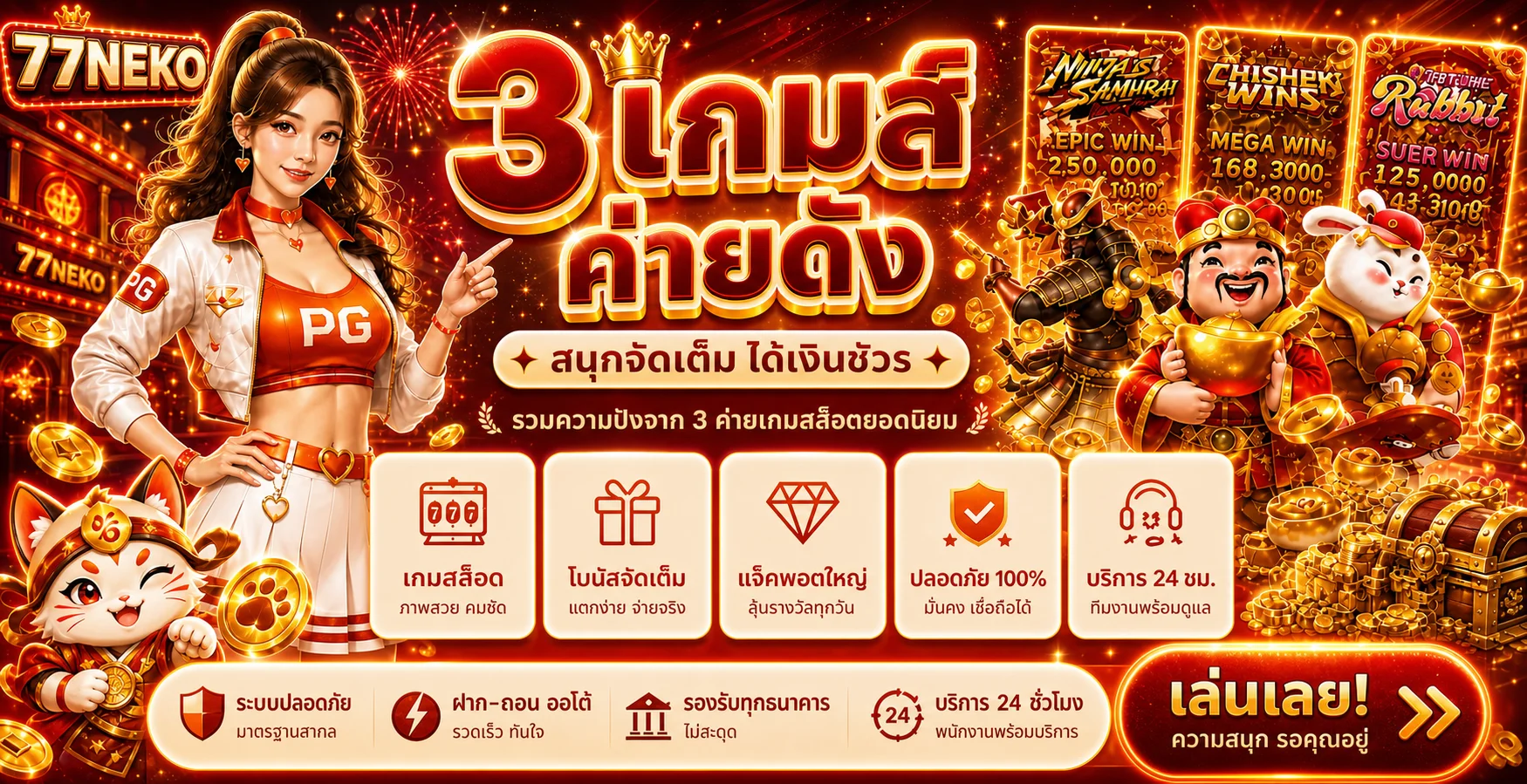 โปรโมชั่นแนะนำ 77neko