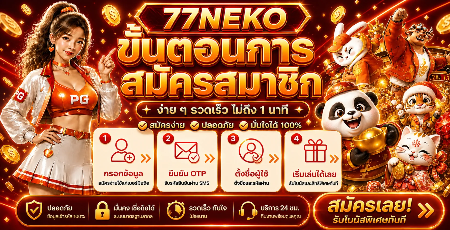 โปรโมชั่นแนะนำ 77neko